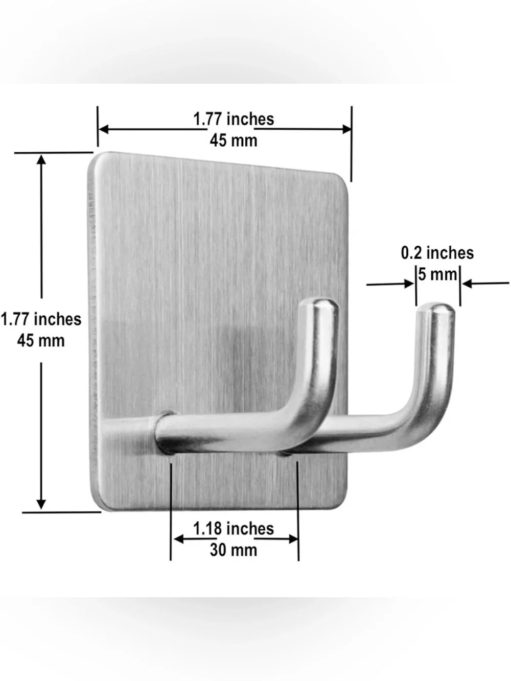 Yikla Adhesive Hooks, Razor Holder For Shower, Stick Bathroom Wall Towel